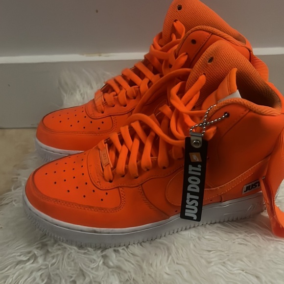Nike Air Force 1 High Just Do It Pack Orange (GS) - Picture 6 of 12